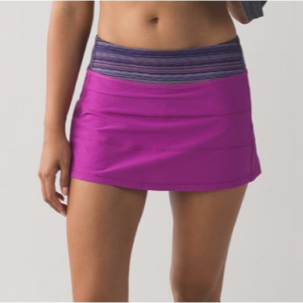 lululemon athletica Pace Rival Skirt - Ultra Violet/Space Dye Twist color